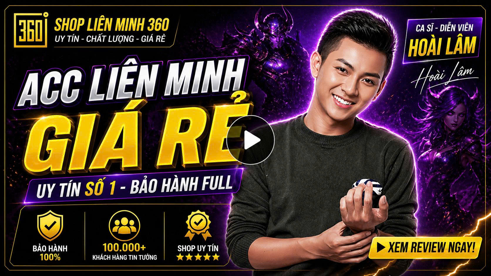 CA SĨ HOÀI LÂM REVIEW SHOP LIÊN MINH 360